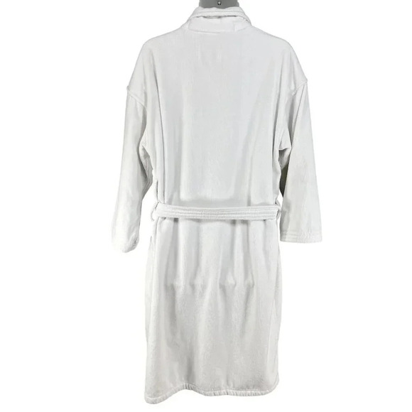 Monarch Cypress Unisex OSFM Luxurious White Heavy 100% Turkish Cotton Spa Robe - Picture 2 of 13
